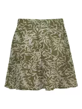 Only мини-юбка "ONLNOVA LIFE VIS ERIN FLOWY SKIRT AOP", зеленый