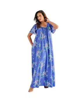 Only Necessities Женское длинное платье из трикотажа с защипами Only Neccessities, синий