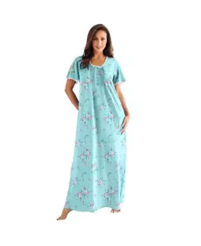 Only Necessities Женское длинное платье из трикотажа с защипами Only Neccessities, зеленый