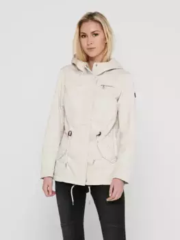 Only парка "ONLLORCA CANVAS PARKA CC OTW", с капюшоном, цвет Moonbeam