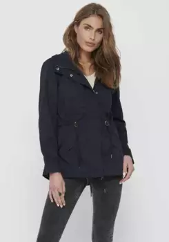 Only парка "ONLLORCA CANVAS PARKA CC OTW", с капюшоном, синий