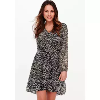 Only платье с принтом "ONLCERA 3/4 SHORT DRESS WVN NOOS", цвет Pumice Stone Leonora
