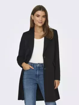 Only полупальто "ONLCASSIE COAT OTW", черный