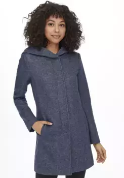 Only полупальто "ONLSEDONA LIGHT COAT OTW NOOS", синий