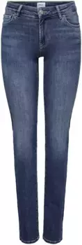 Only прямые джинсы "ONLALICIA REG STRT DNM DOT879", синий