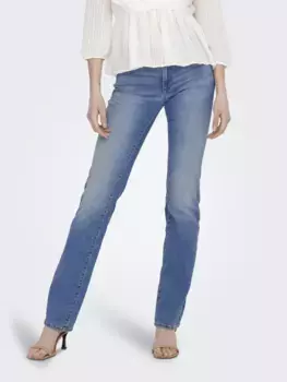 Only прямые джинсы "ONLALICIA REG STRT DNM DOT568 NOOS", синий