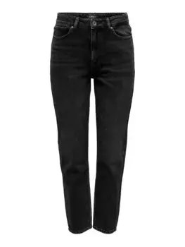 Only прямые джинсы "ONLEMILY HW STR ANK DNM NAS997 NOOS", черный