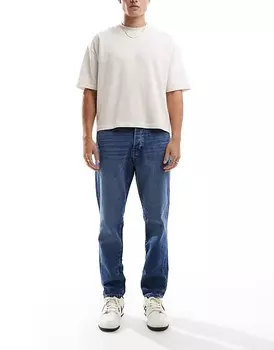 ONLY & SONS – Кокетка – Синие зауженные джинсы