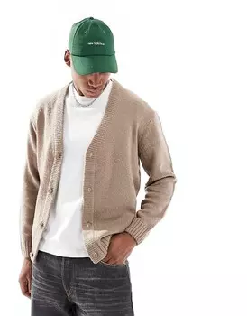 ONLY & SONS — Вязаный кардиган коричнево-серого цвета