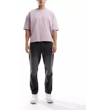 ONLY & SONS – Yoke – Черные потертые зауженные джинсы