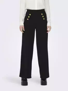 Only спортивные штаны "ONLSANIA HIGH WAIST BUTTON PANT JRS", черный