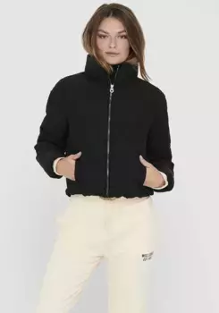 Only стеганая куртка "ONLCAMILLA V-NECK L/S PULLOVER KNT NOOS", черный