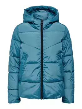 Only стеганая куртка "ONLNEWAMANDA SHORT JACKET CC OTW", с капюшоном, синий