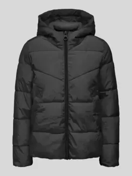Only стеганая куртка "ONLNEWAMANDA SHORT JACKET CC OTW", с капюшоном, черный