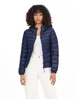 Only стеганая куртка "ONLTAHOE HOOD JACKET OTW NOOS", с капюшоном, синий