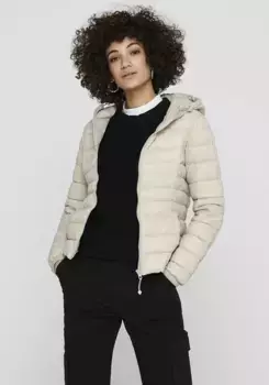 Only стеганая куртка "ONLTAHOE HOOD JACKET OTW NOOS", с капюшоном, цвет Pumice Stone
