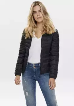 Only стеганая куртка "ONLTAHOE HOOD JACKET OTW NOOS", с капюшоном, черный