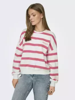 ONLY Свитер "ONLASHLEY L/S O-NECK SWT", коралловый