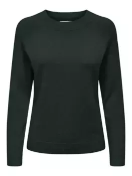 Only свитер с круглым вырезом "ONLRICA LIFE L/S PULLOVER KNT NOOS", цвет Scarab Detail:Melange