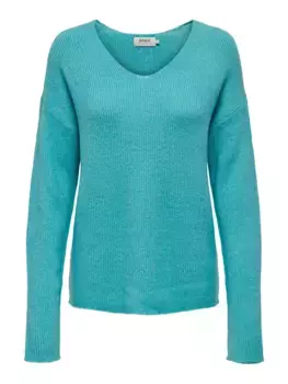 Only свитер с V-образным вырезом "ONLCAMILLA V-NECK L/S PULLOVER KNT NOOS", цвет Aquarelle Detail:Melange