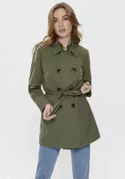 Only тренч "ONLVALERIE TRENCHCOAT OTW NOOS", цвет Grape Leaf