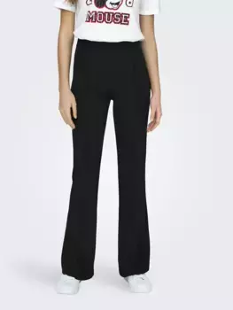 Only трикотажные брюки "ONLASTRID LIFE HW FLA PIN PANT CC TLR RP", черный