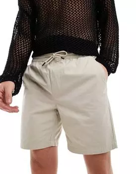 ONLY - Твиловые шорты каменного цвета