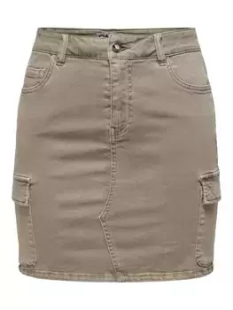 Only юбка-карго "ONLNEW MISSOURI REG CARGO SKIRT PNT", цвет Weathered Teak