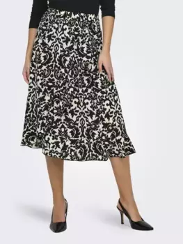 Only юбка с запахом "ONLCARLY LOUNCE LOUNCE SKIRT", белый