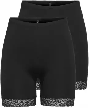 Only велосипедки "ONLLIVE LOVE LACE SHORTS 2PACK JRS NOOS" (2 шт. в упаковке), черный