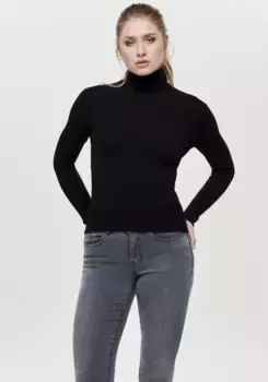 Only водолазка "ONLKAROL L/S ROLLNECK PULLOVER KNT NOOS", черный