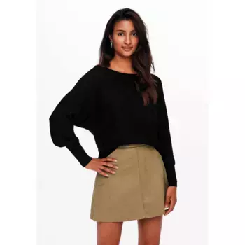 Only вязаный свитер "ONLADALINE L/S SHORT PULLO KNT NOOS", черный