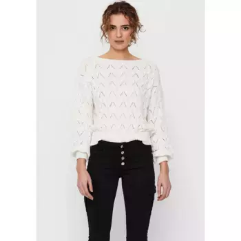 Only вязаный свитер "ONLBRYNN LIFE STRUCTURE L/S PUL KNT", цвет Cloud Dancer