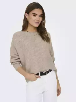 Only вязаный свитер "ONLDANIELLA L/S PULLOVER KNT NOOS", цвет Nomad Detail:Melange