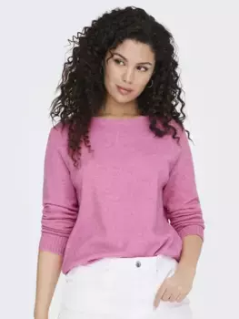 Only вязаный свитер "ONLLESLY KINGS L/S PULLOVER KNT NOOS", цвет Carmine Rose Detail:Melange