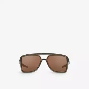 OO9147 Солнцезащитные очки Castel в квадратной оправе Oakley, зеленый