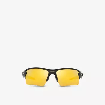 OO9188 Солнцезащитные очки Flak 20 прямоугольной формы Oakley, черный