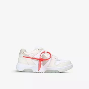 Ооо низкие кожаные кроссовки Off-White, белый