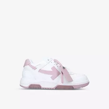 ООО низкие кожаные кроссовки Off-White, розовый