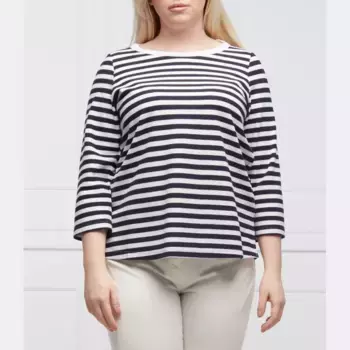 Опаловая блузка большого размера прямого кроя Persona By Marina Rinaldi, белый