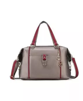 Опаловая легкая сумка-саквояж от Mia K Mkf Collection, серебряный