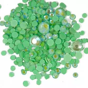 Опаловые светящиеся ночные стразы - светятся в темноте 250 шт, микс размеров - №1 - 250 шт., Molly Lac