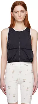 OPEN YY Черная майка на молнии