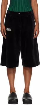 OPEN YY Черные плиссированные шорты