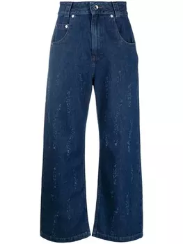 Opening Ceremony прямые джинсы с прорезями, синий