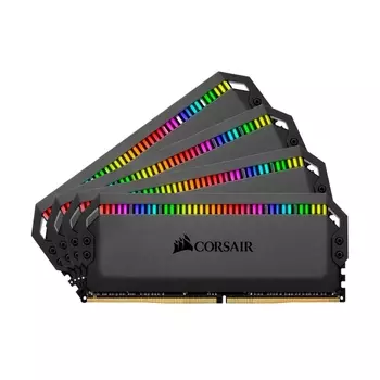 Оперативная память Corsair Dominator Platinum RGB, 32 ГБ (4x8 ГБ) DDR4, 3600 МГц, CL18, CMT32GX4M4C3600C18, черный