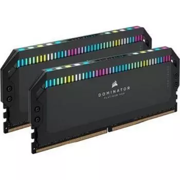 Оперативная память Corsair DOMINATOR Platinum RGB, 32 Гб (2x16ГБ), DDR5, 5600 МГц, CL36, CMT32GX5M2X5600C36, черный
