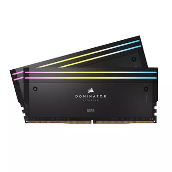 Оперативная память Corsair Dominator Titanium RGB, 48 Гб DDR5 (2x24 Гб), CL36, 7200 МГц, CMP48GX5M2X7200C36, черный