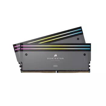 Оперативная память Corsair Dominator Titanium RGB, 64 Гб DDR5 (2x32 Гб), CL30, 6000 МГц, CMP64GX5M2B6000Z30, серый