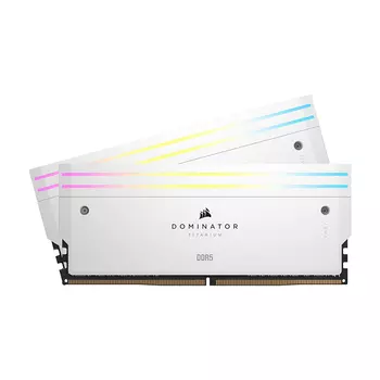 Оперативная память Corsair Dominator Titanium RGB, 96 ГБ (2x48), DDR5, CL32, 6600 МГц, белый